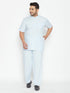Vastramay  Men's Plus Size Work From Home Kurta And Salwar Set